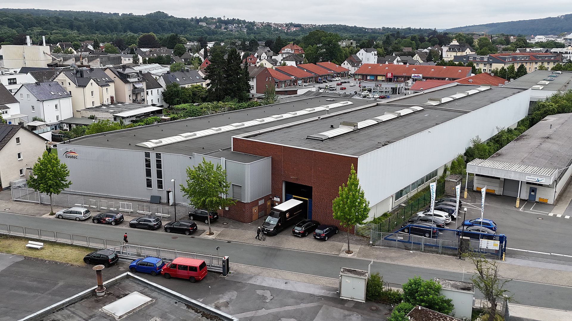 Sede de Evotec GmbH en Arnsberg, vista aérea